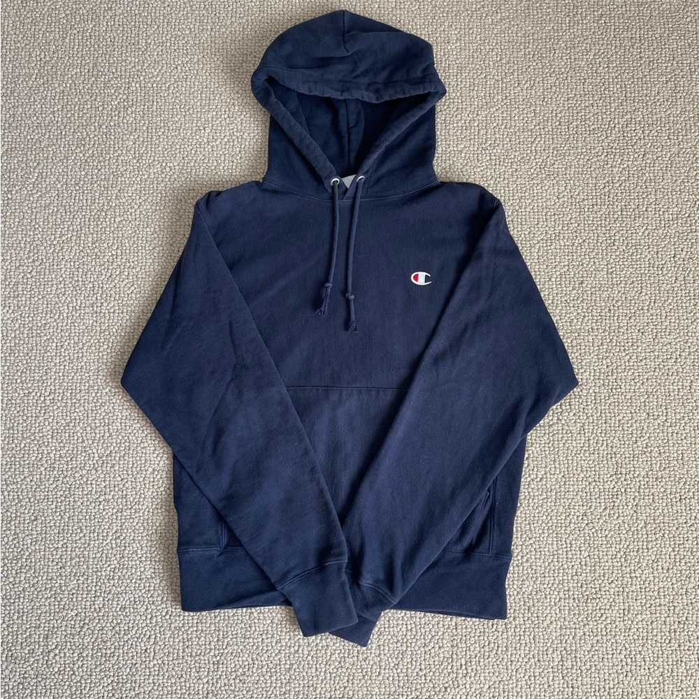 Champion Navy Hoodie Size Small